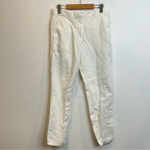 Gap Broken-in Straight Khakis Pants White Linen